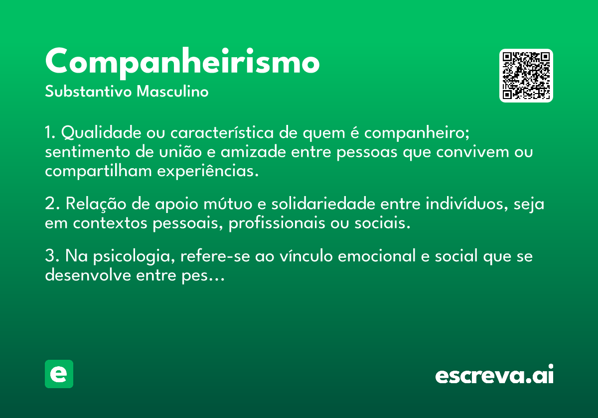 companheirismo