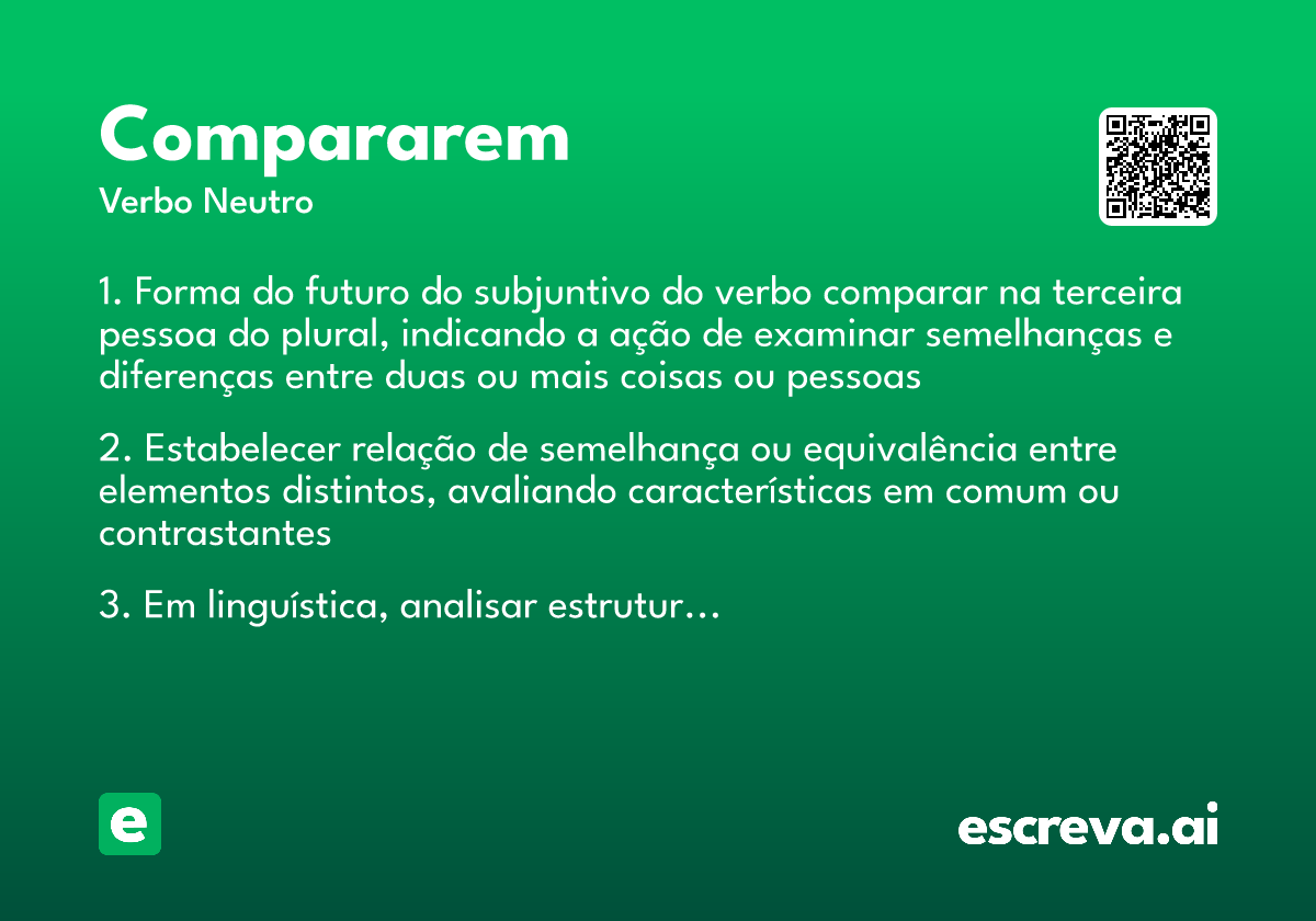 compararem