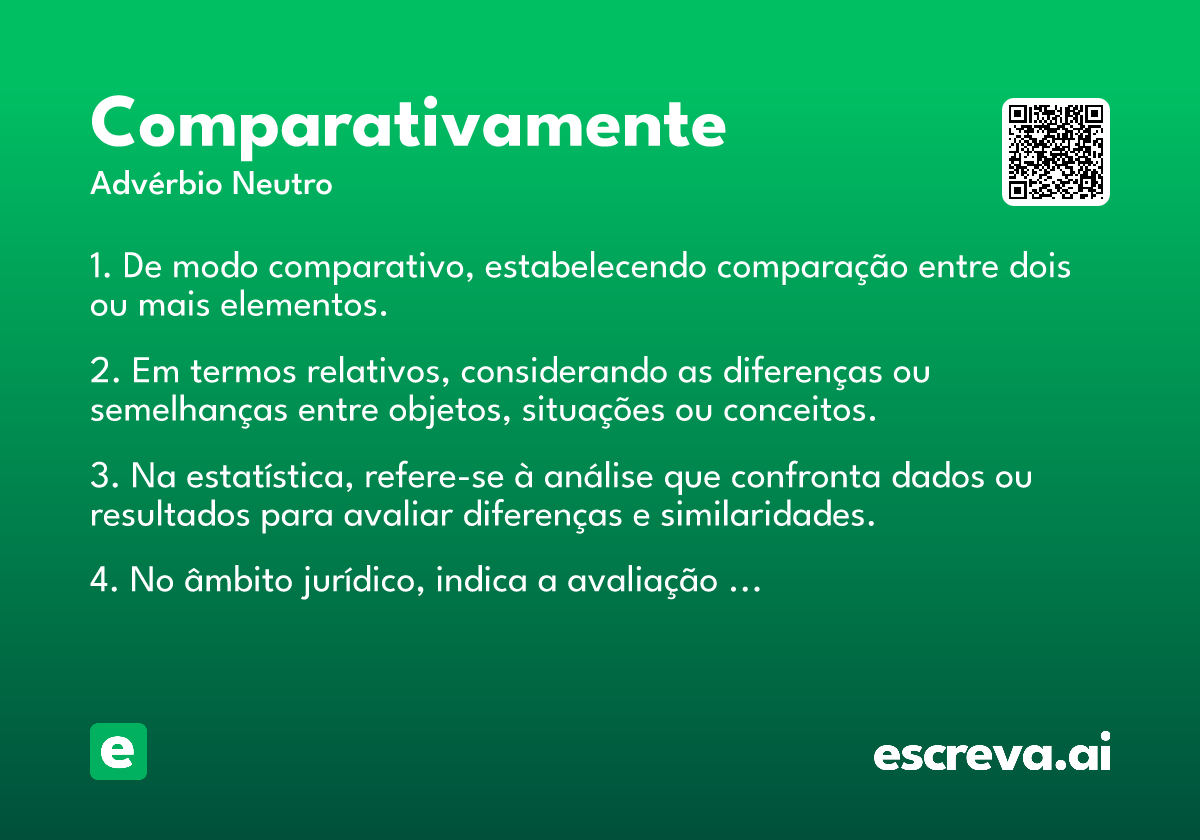 comparativamente