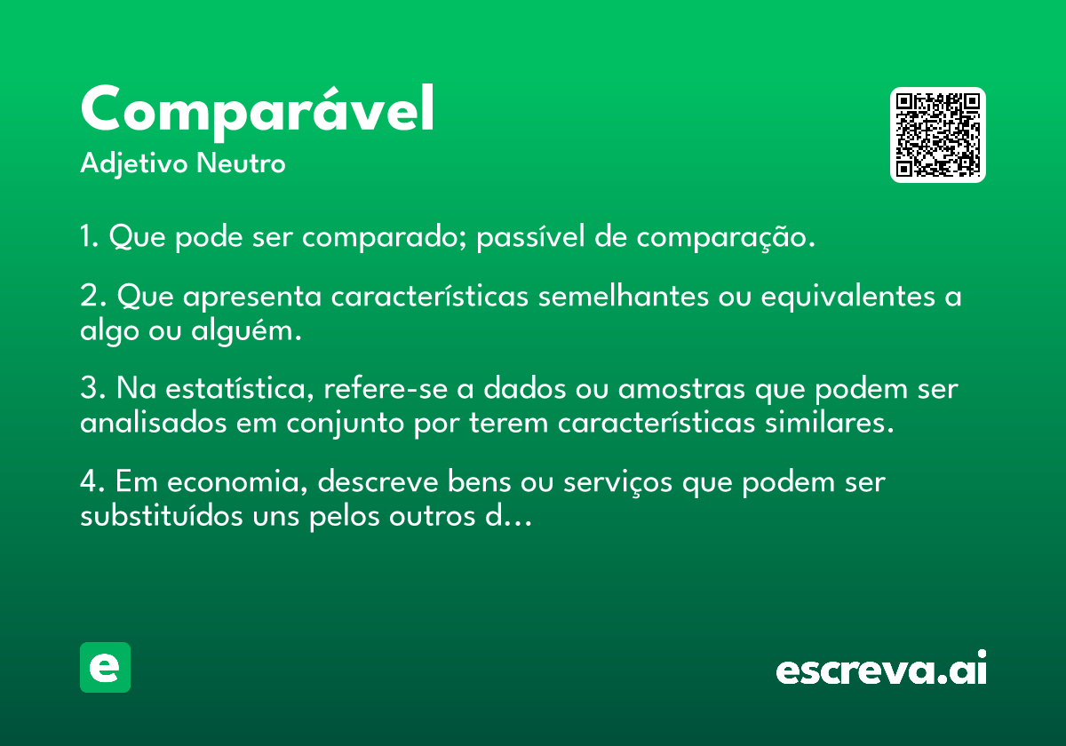 comparável