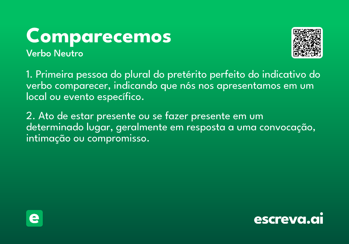 comparecemos