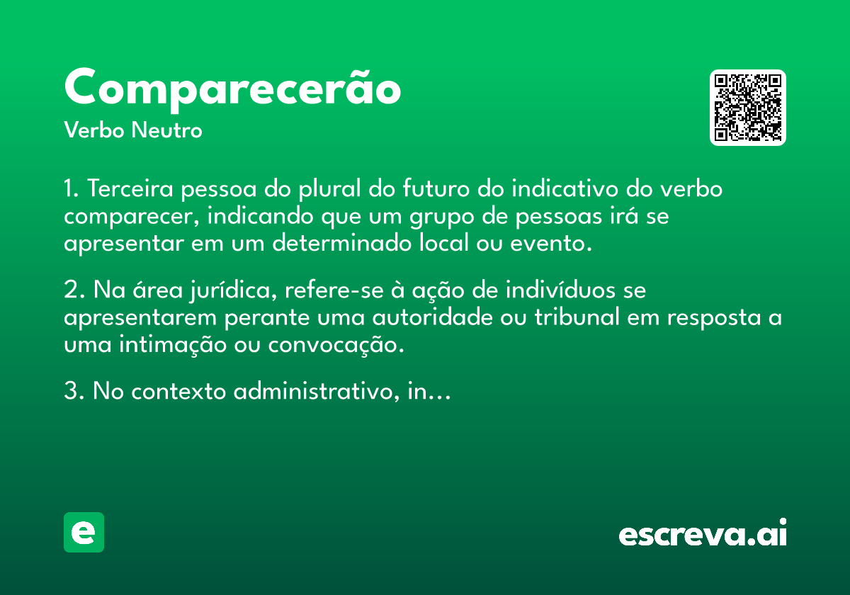 comparecerão