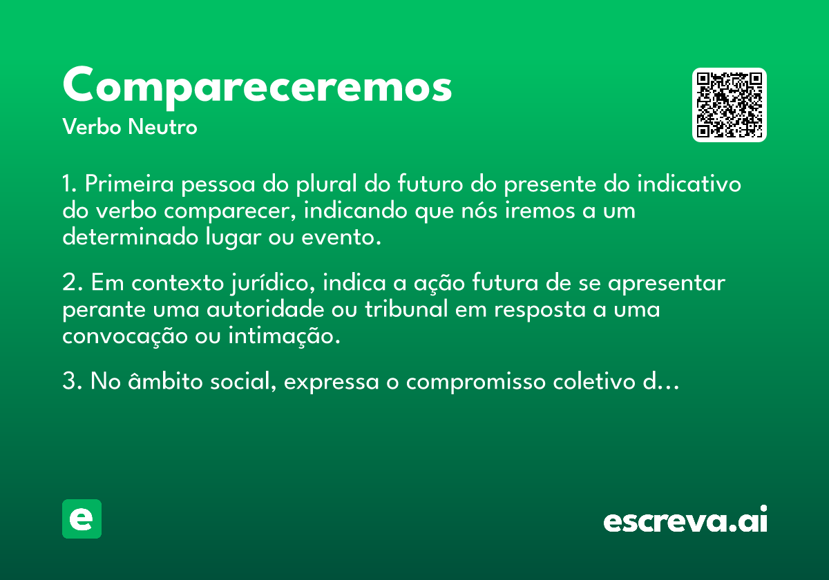 compareceremos