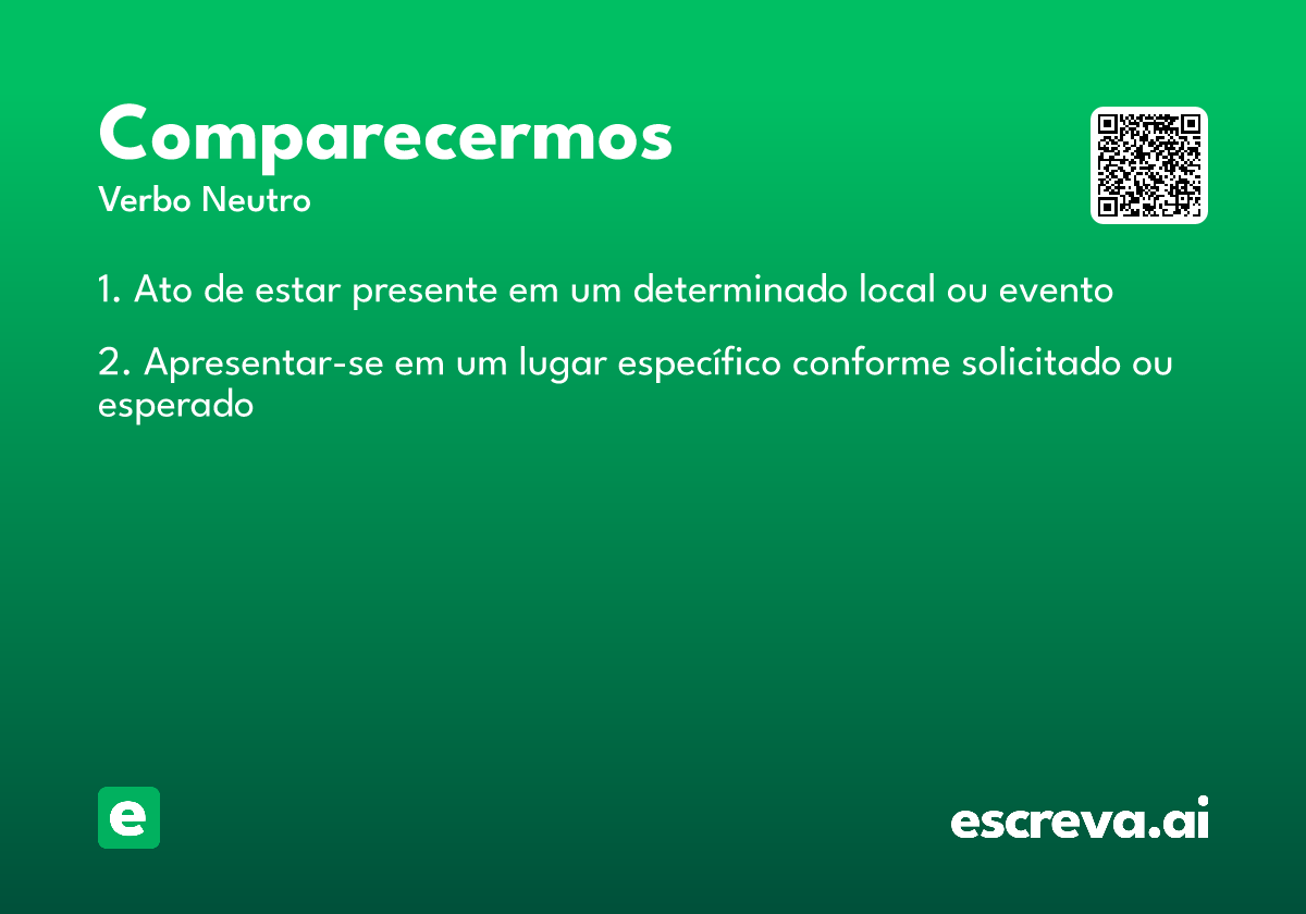 comparecermos