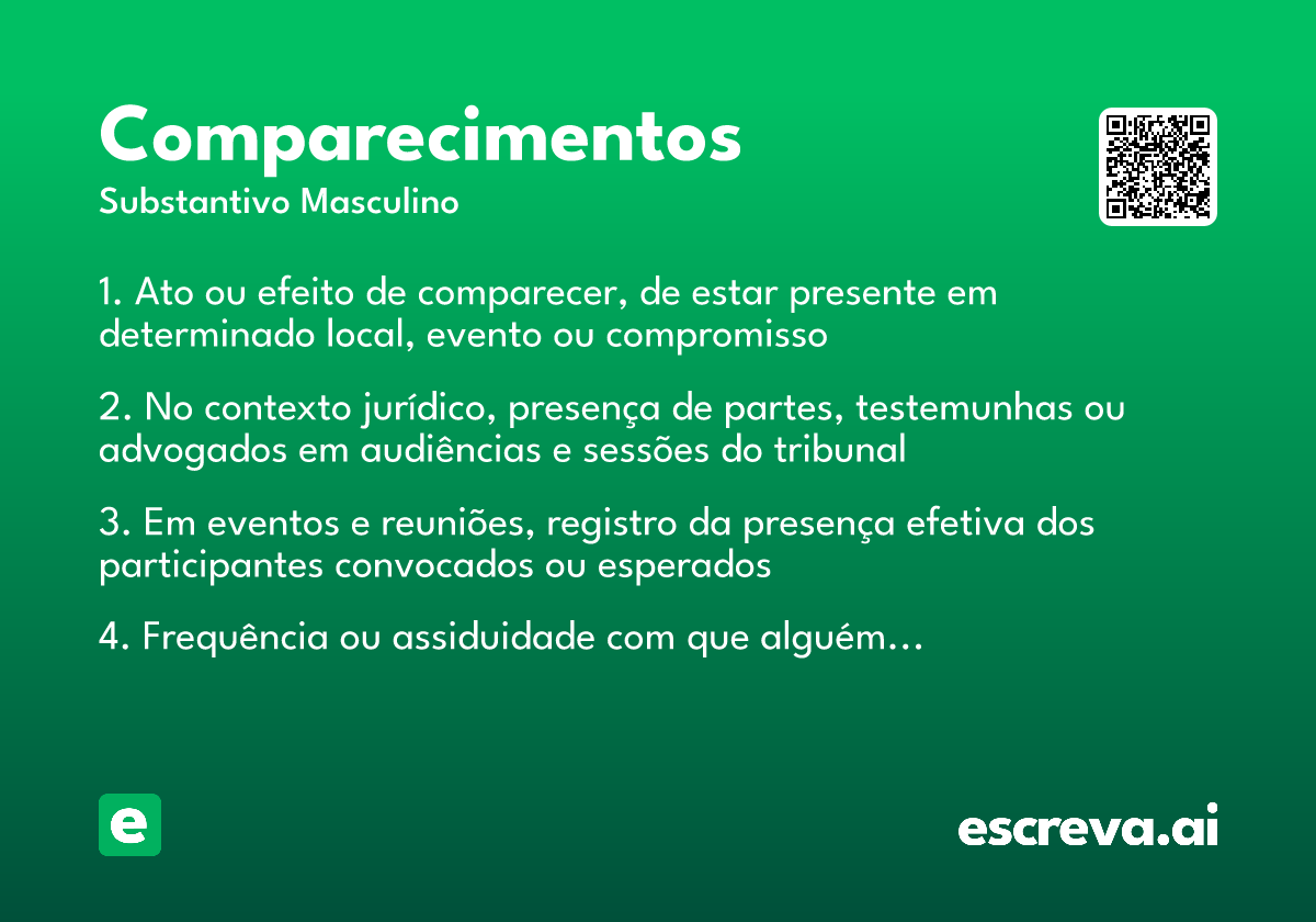 comparecimentos