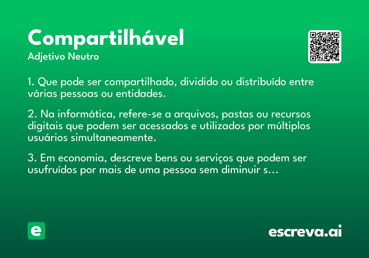 compartilhável