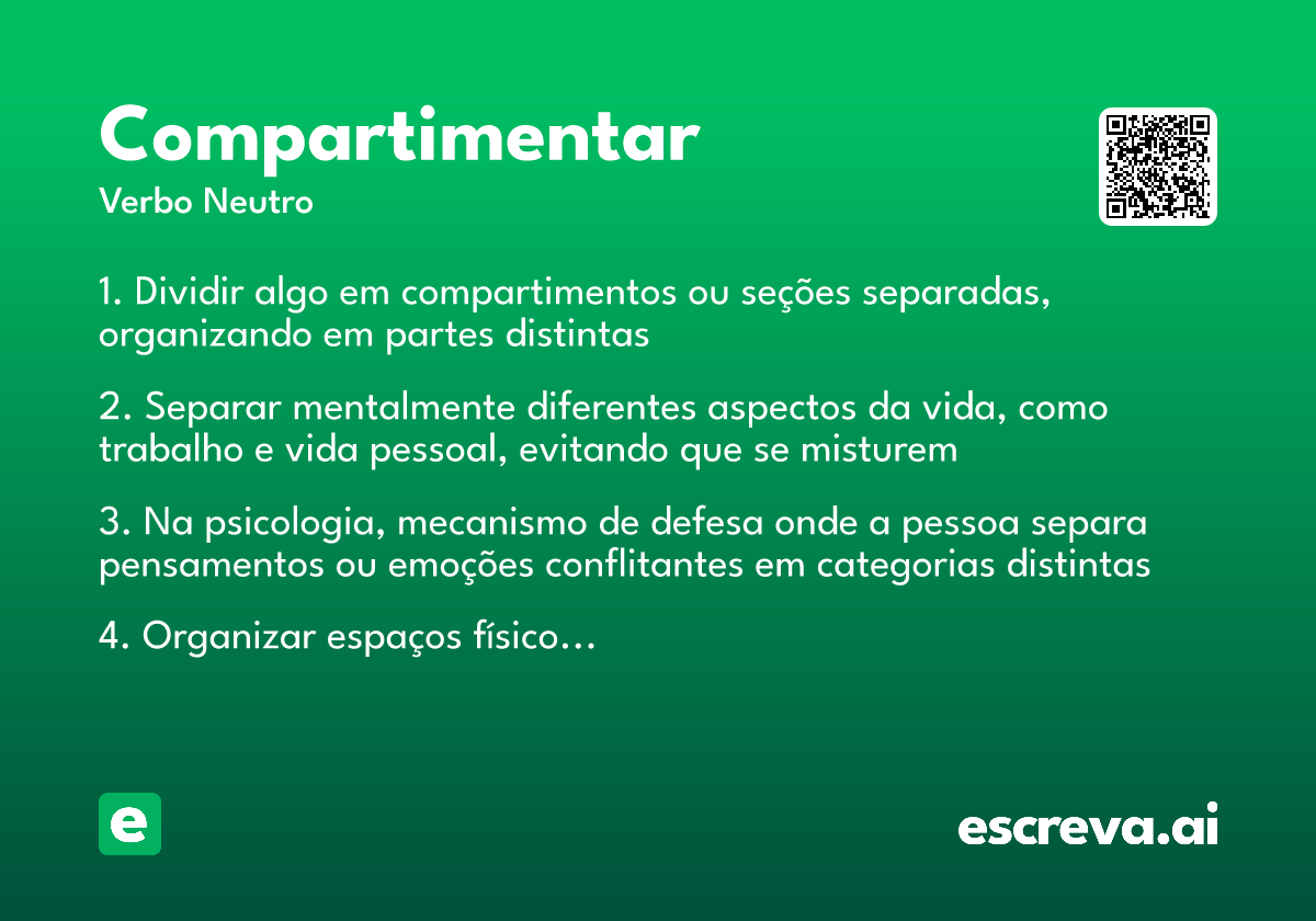 compartimentar