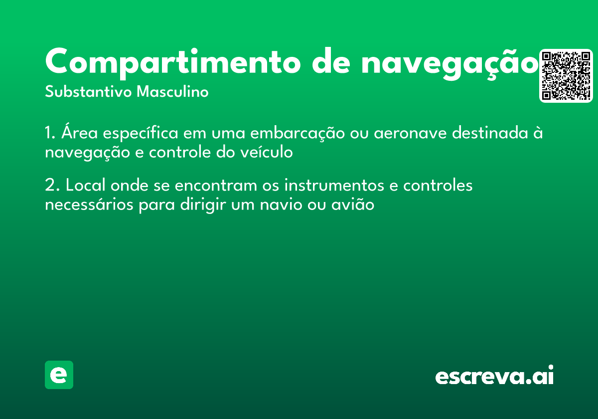 compartimento de navegação