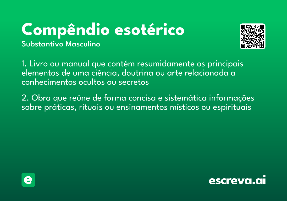 compêndio esotérico