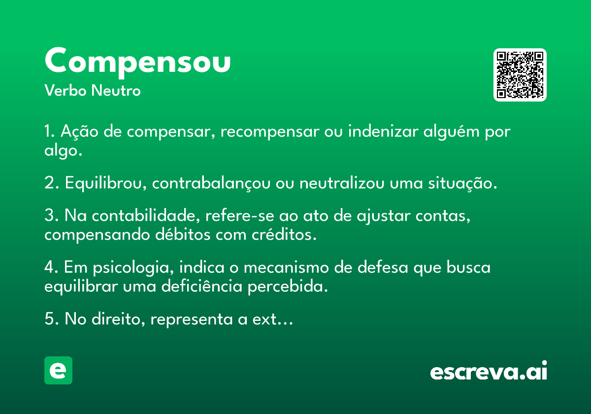 compensou
