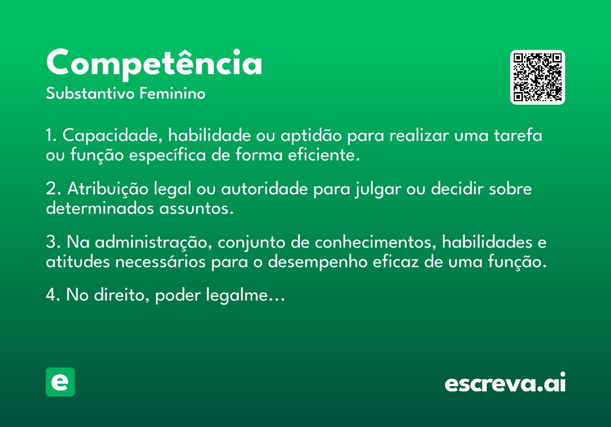 competência