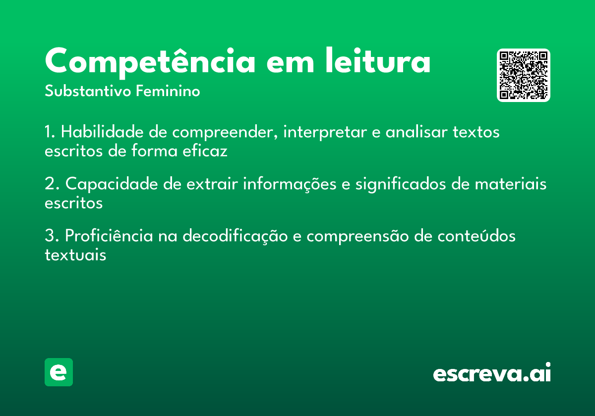 competência em leitura