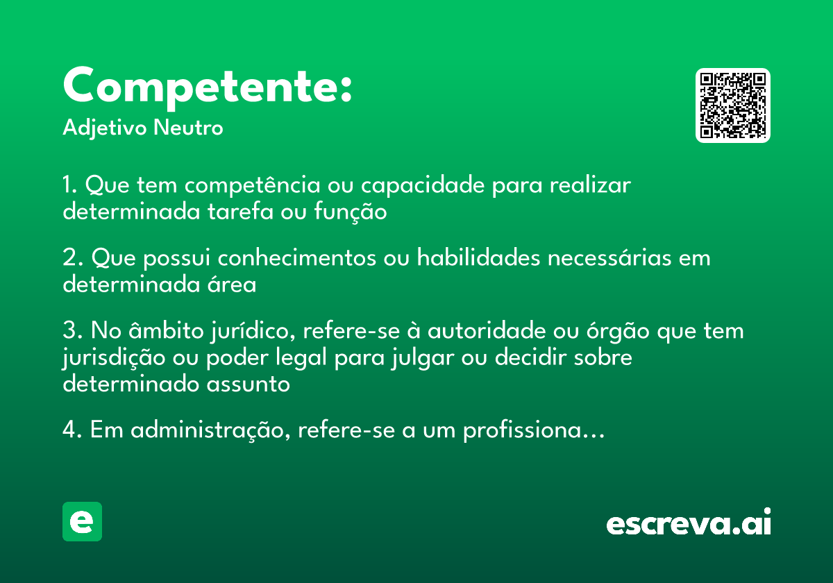 Competente: