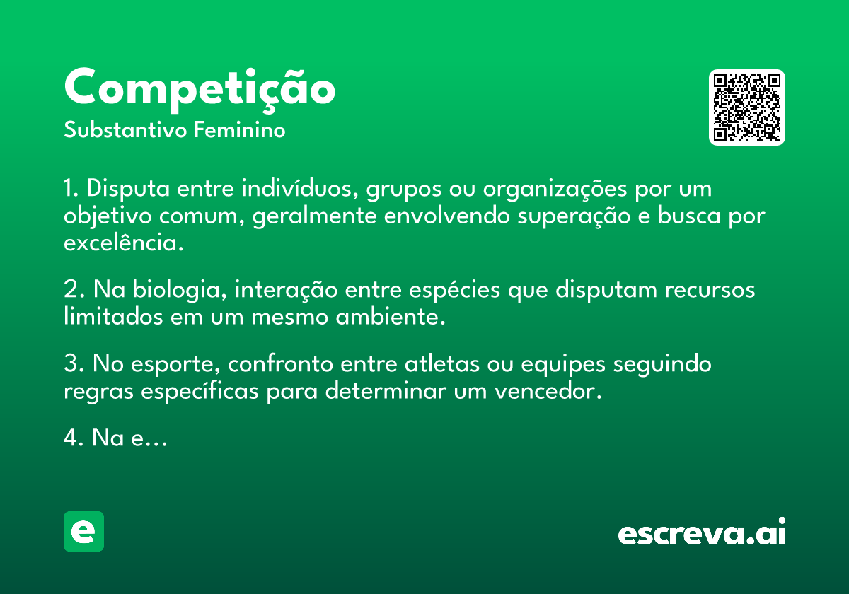 competição
