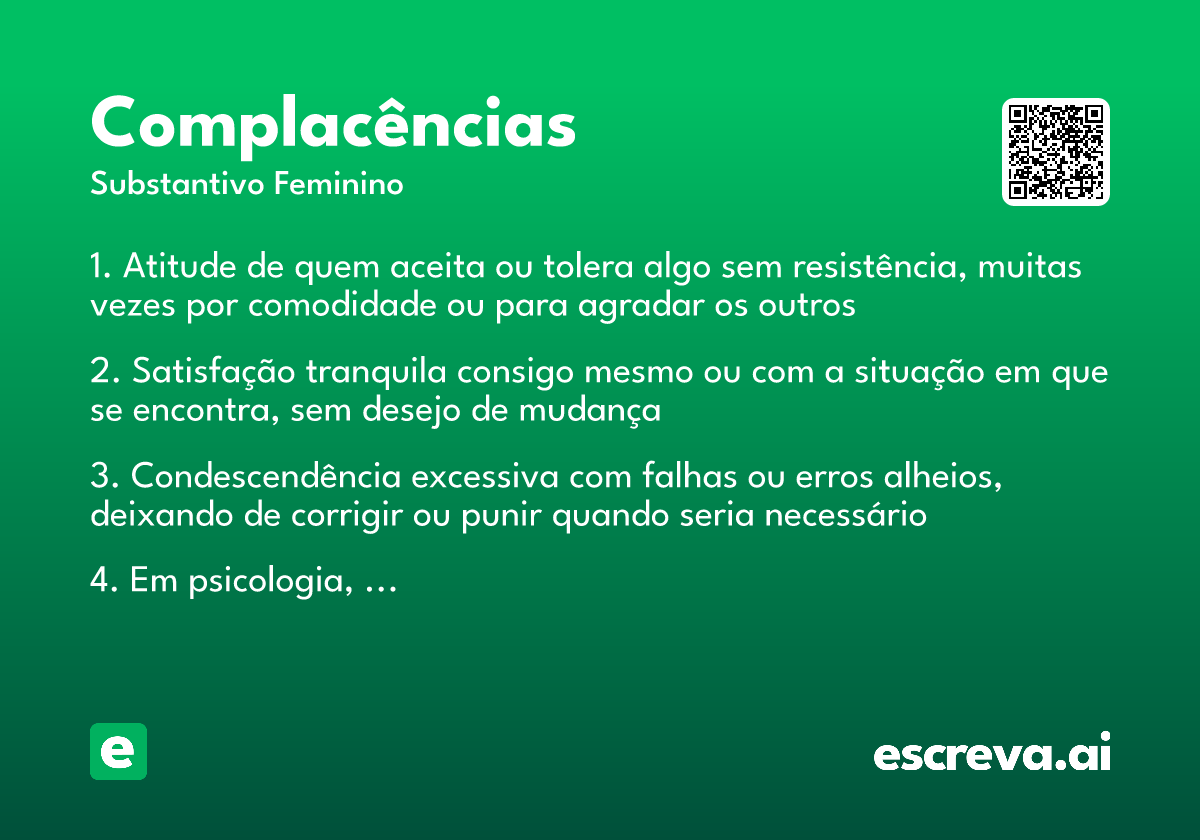 complacências