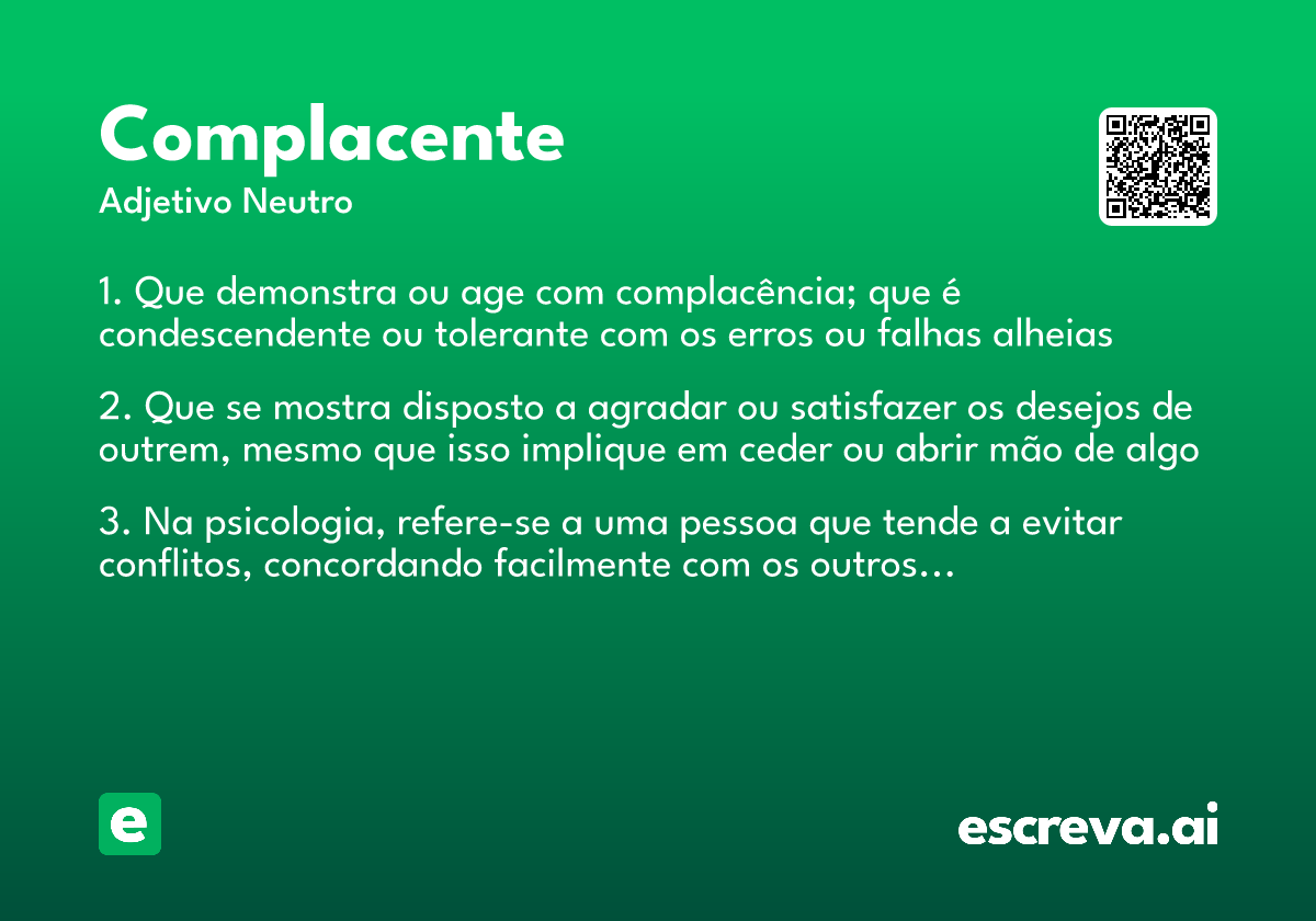 complacente