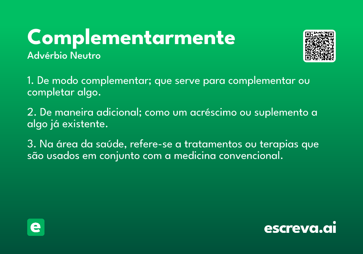 complementarmente