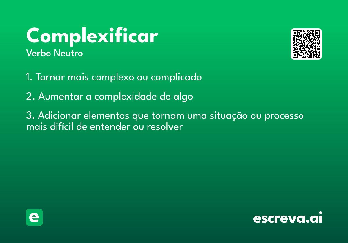 complexificar