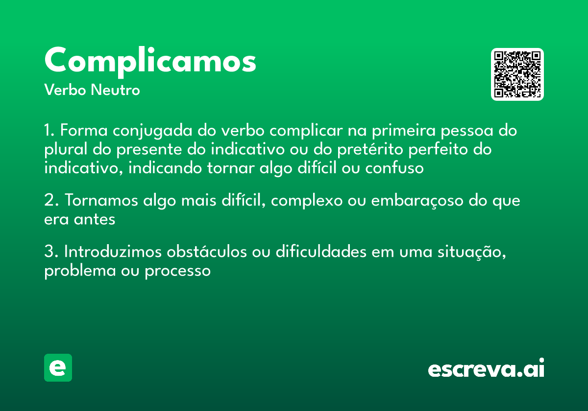 complicamos