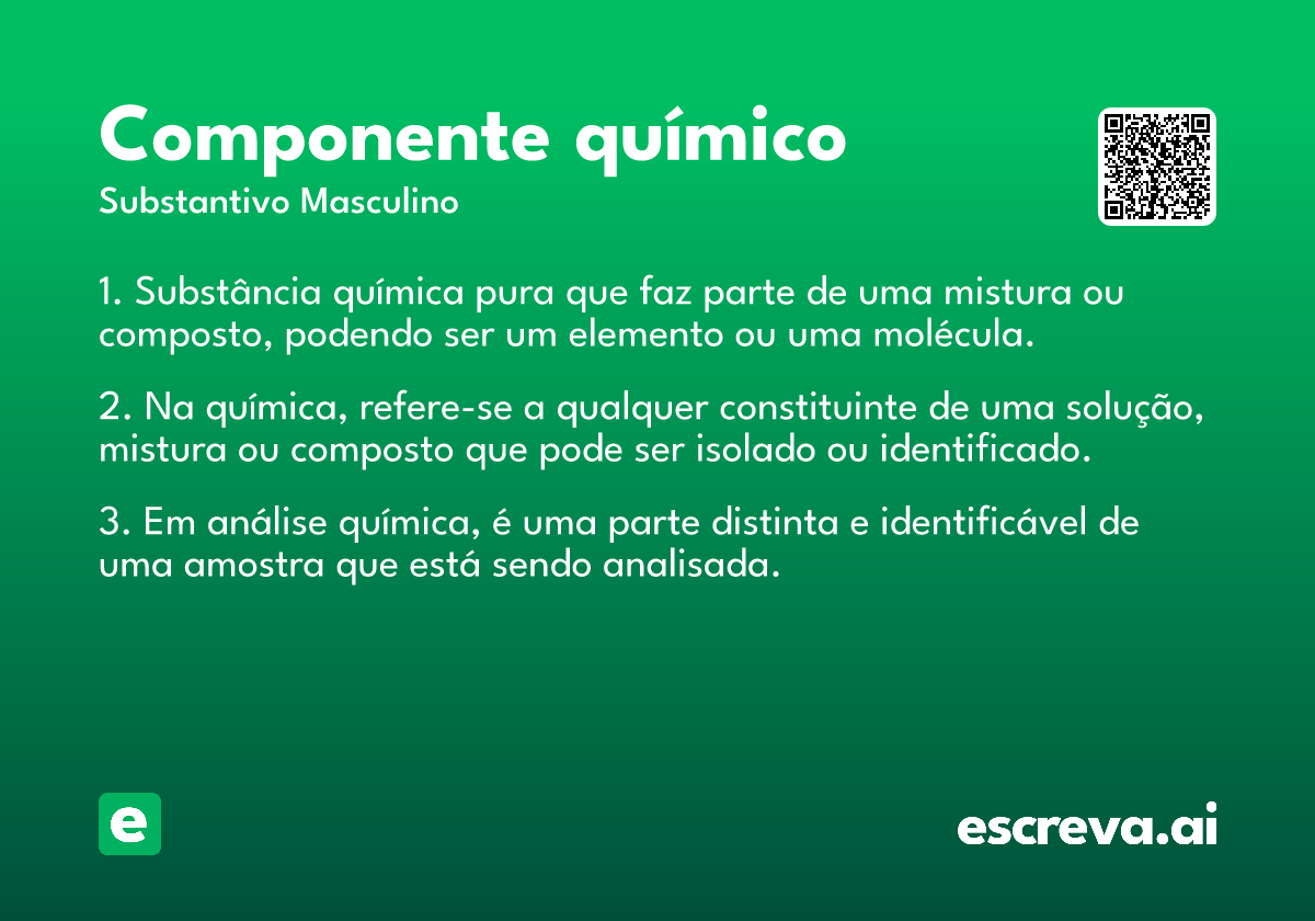 componente químico