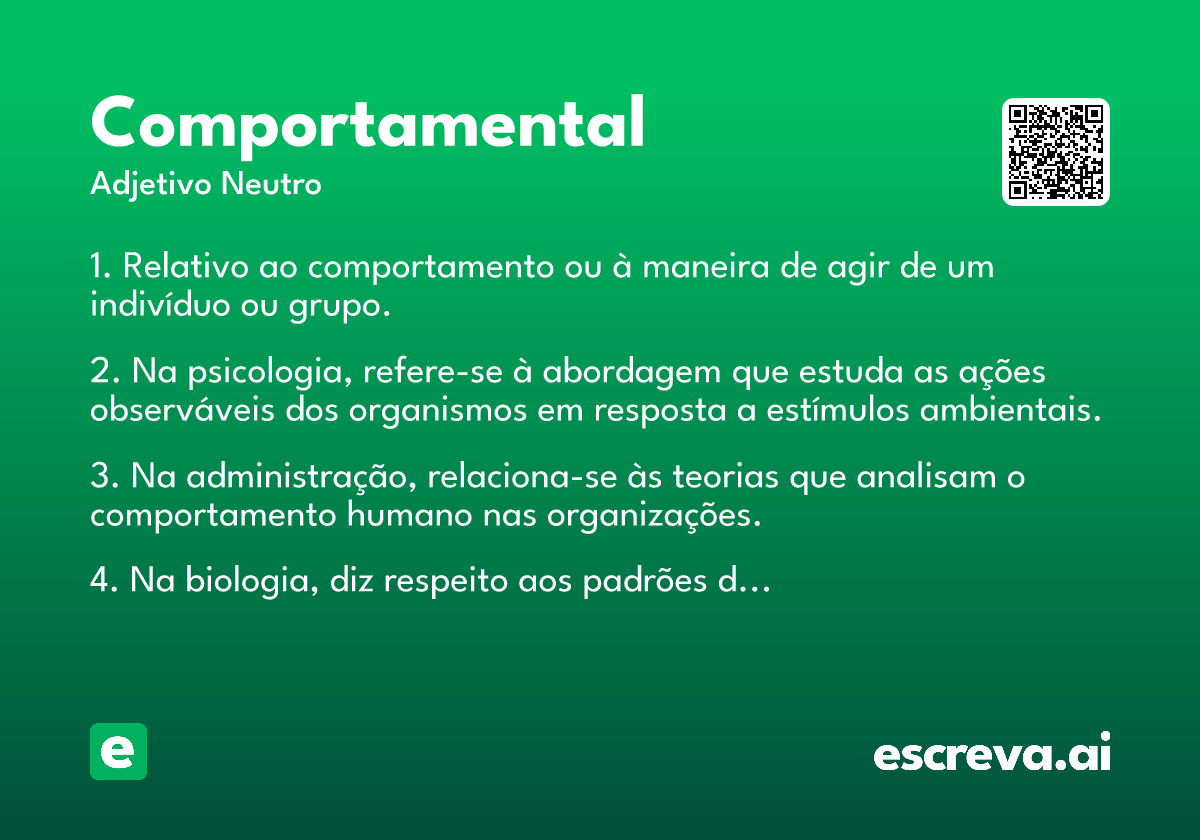 comportamental