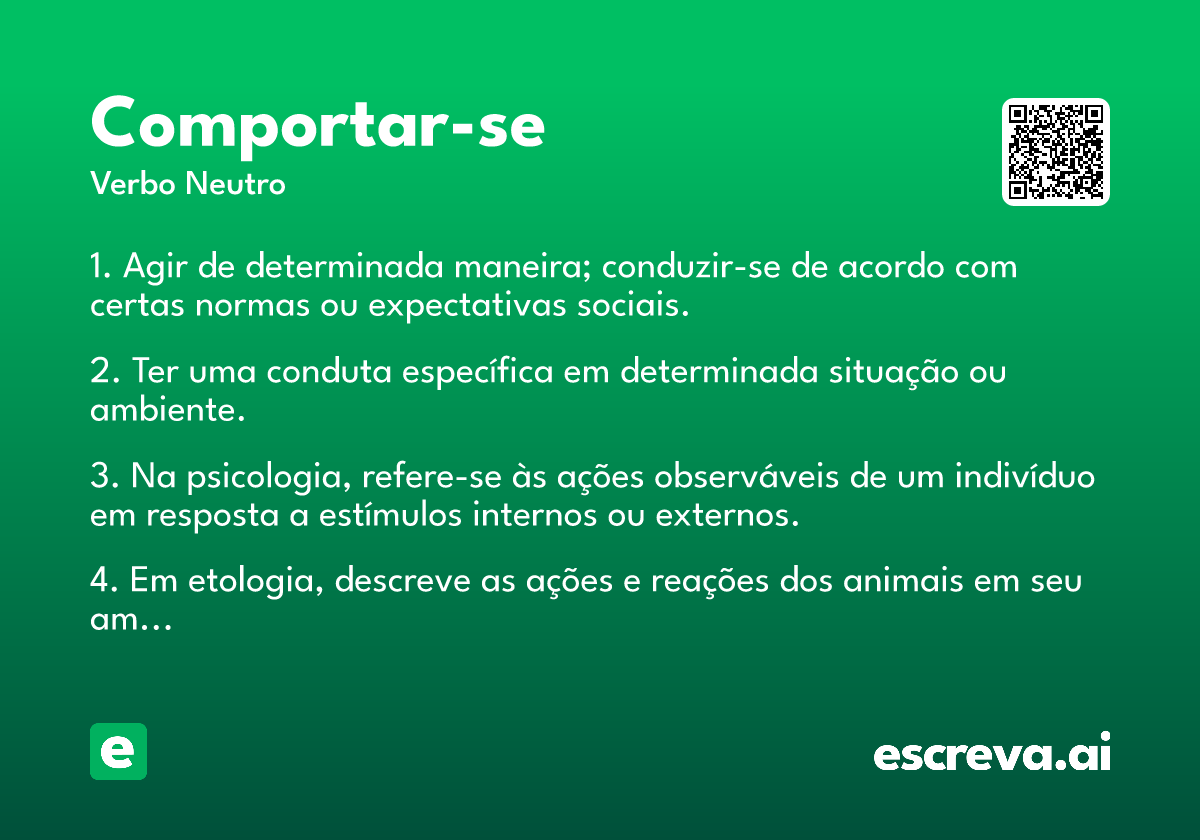 comportar-se