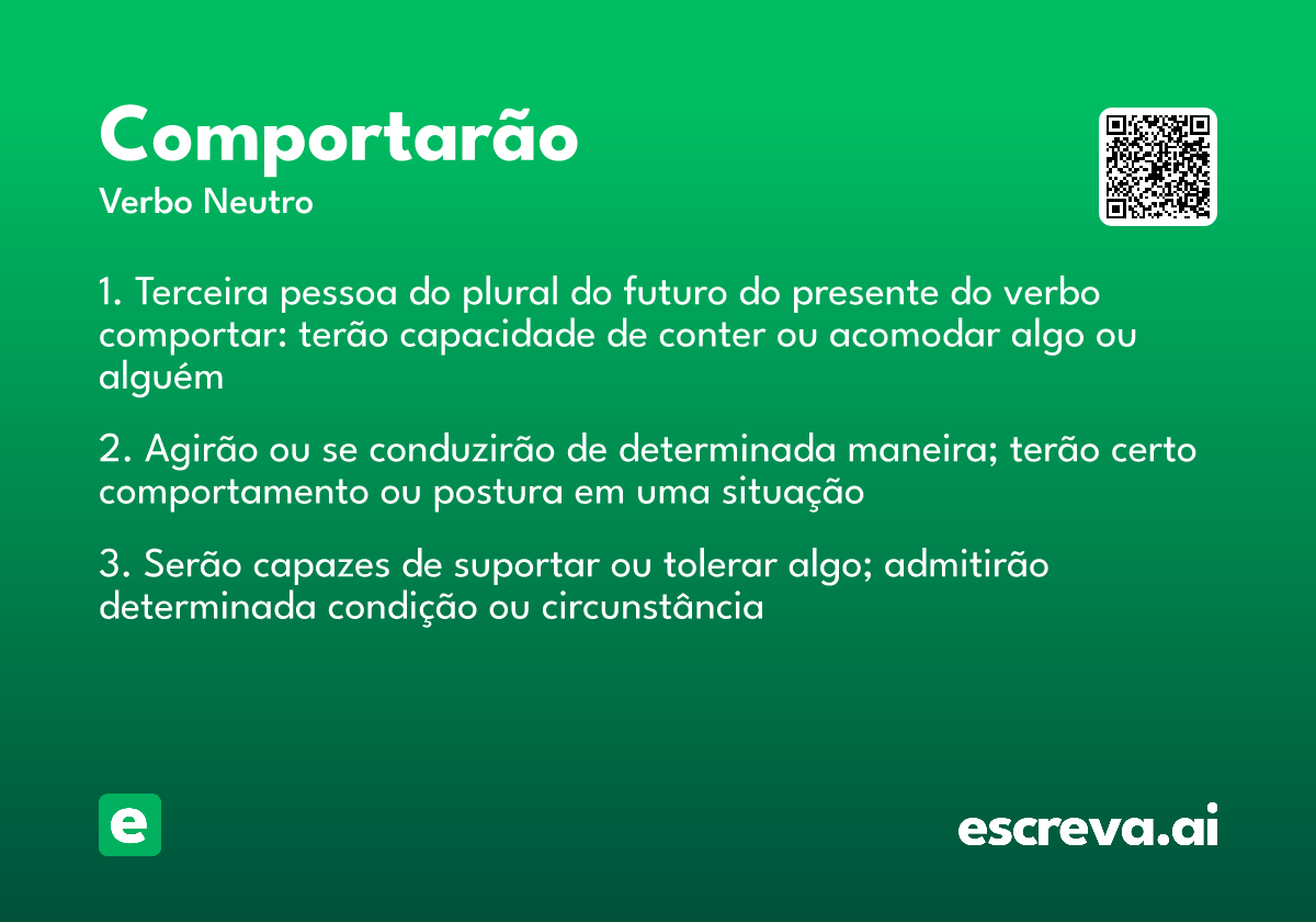 comportarão