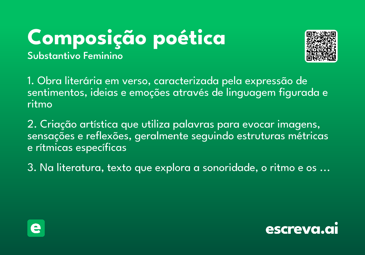 composição poética