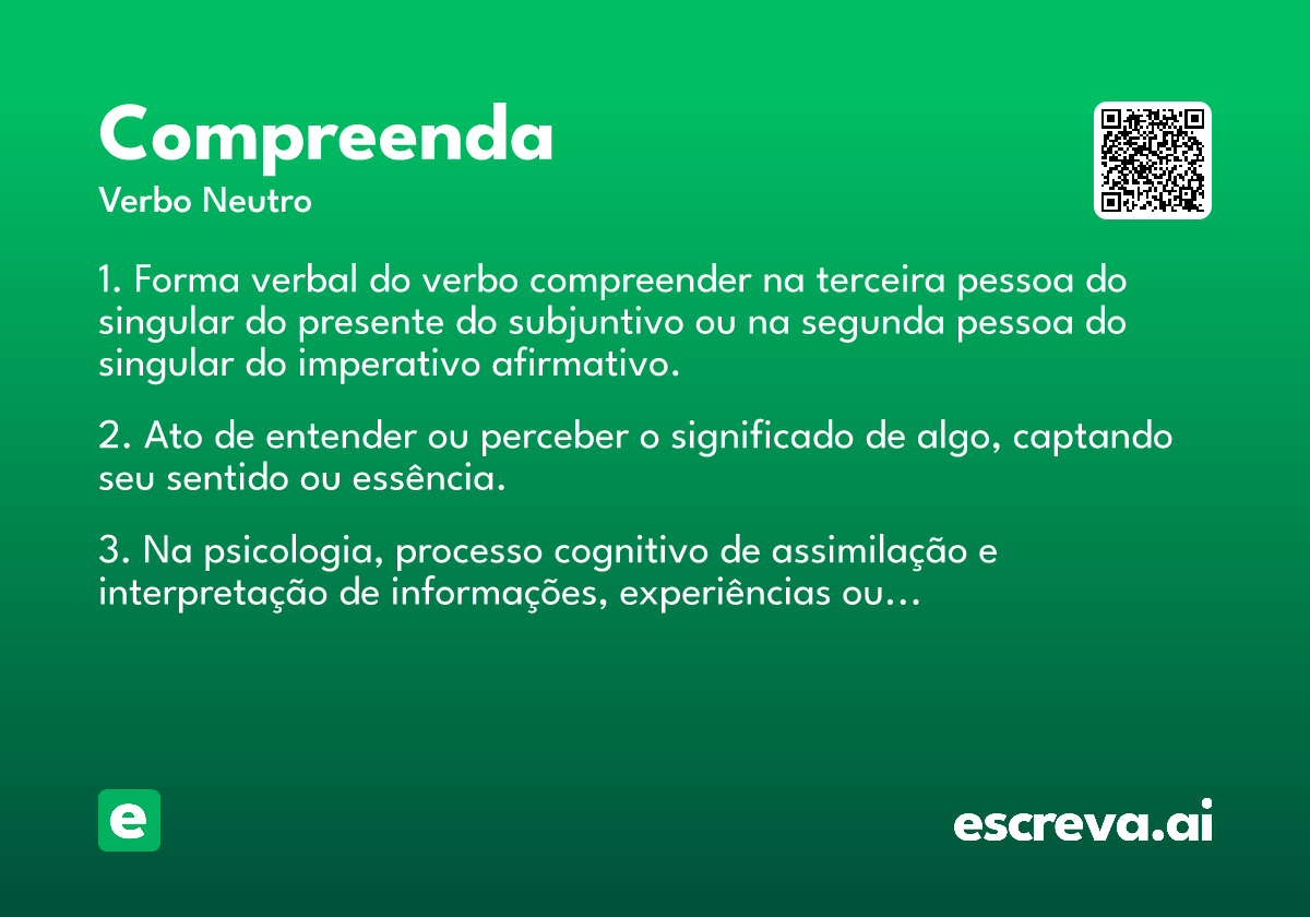 compreenda
