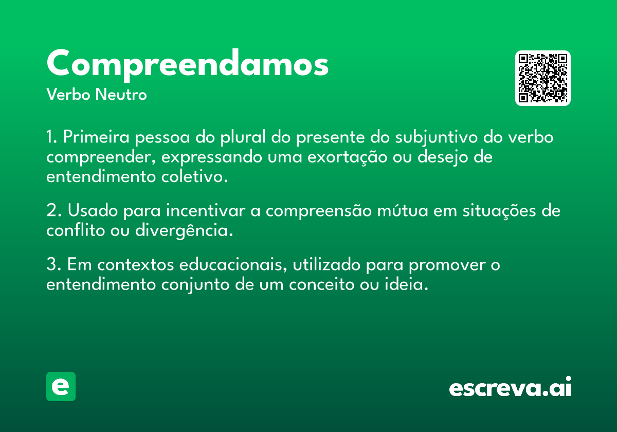 compreendamos