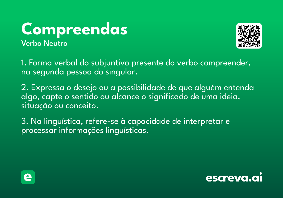 compreendas