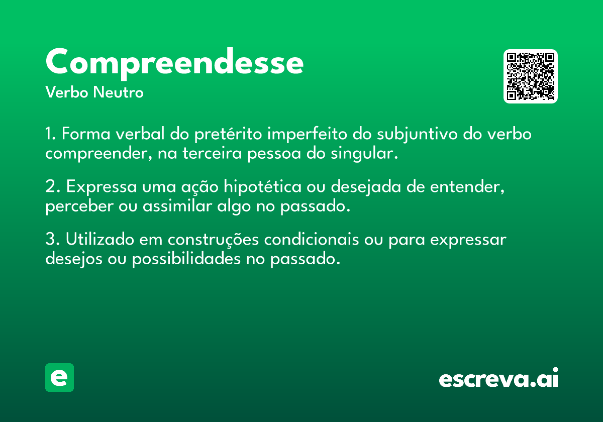 compreendesse