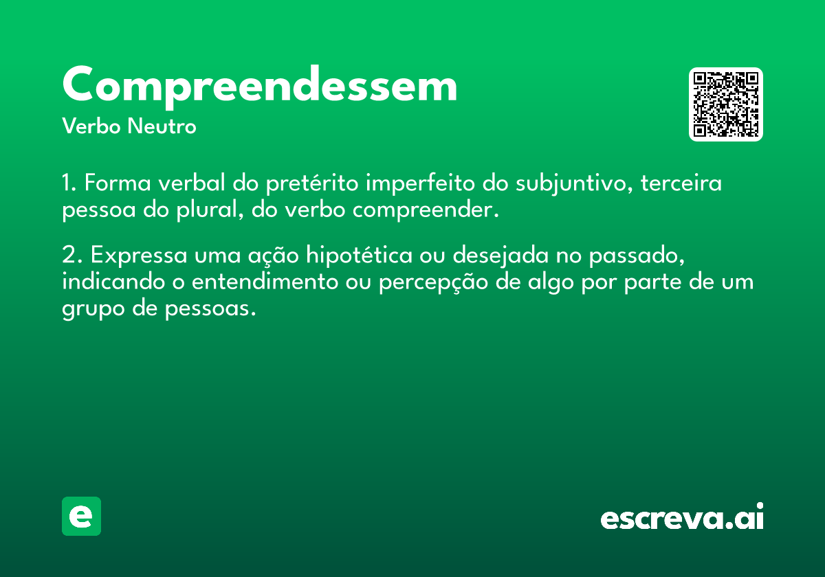 compreendessem