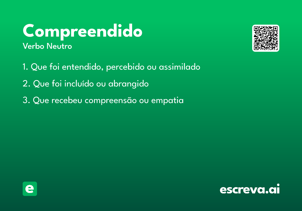 compreendido
