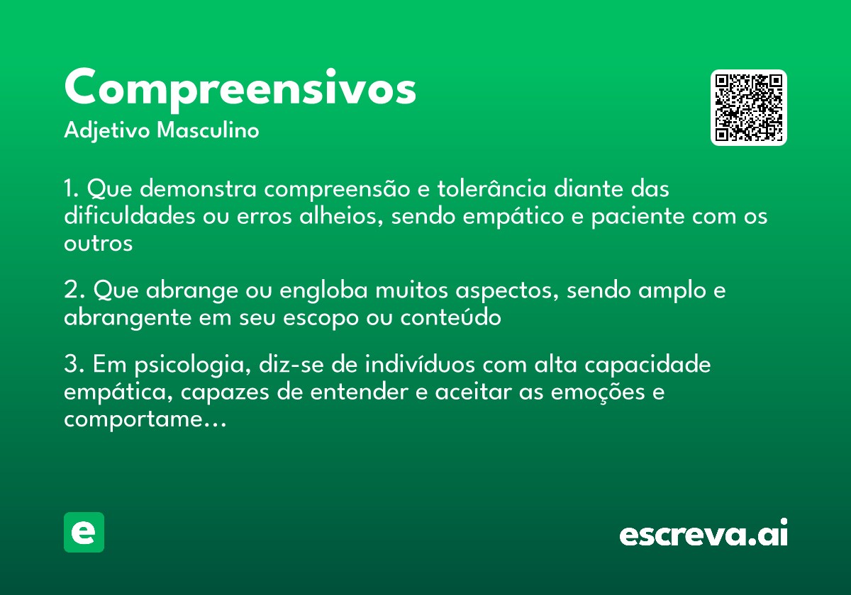 compreensivos