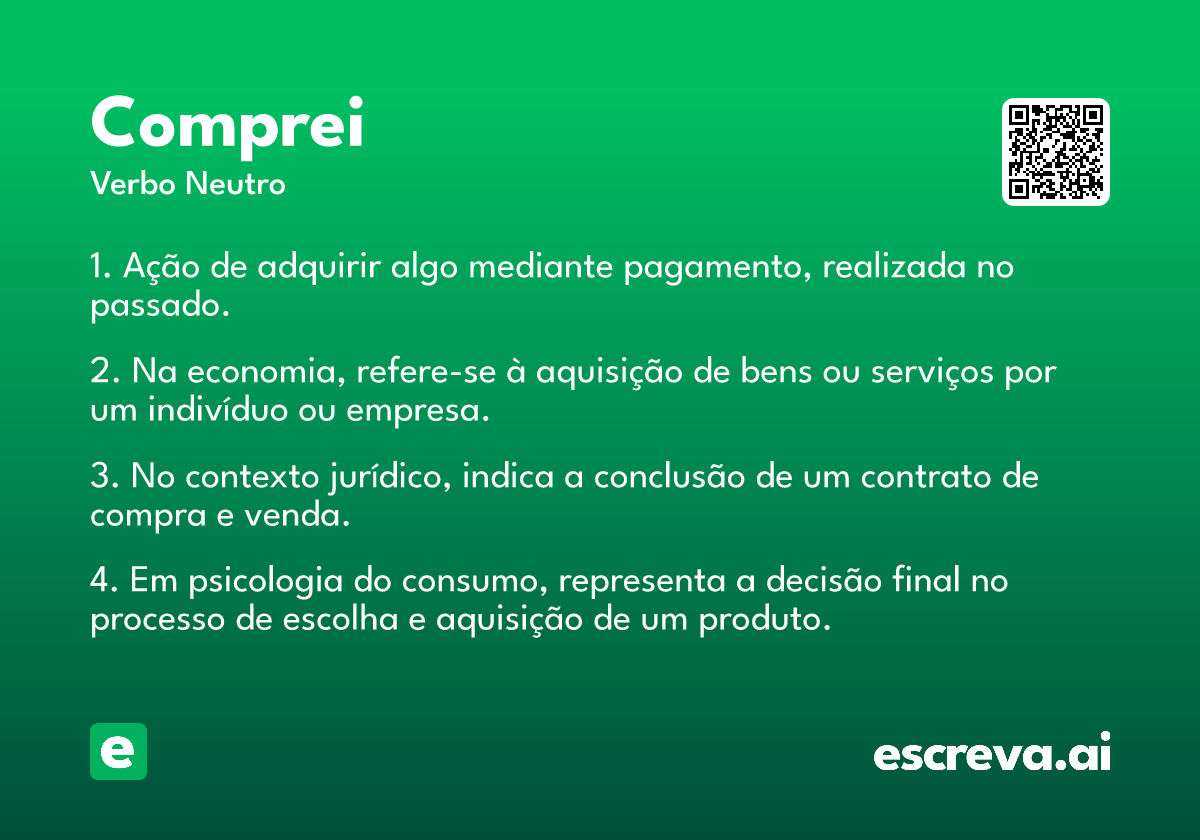 comprei