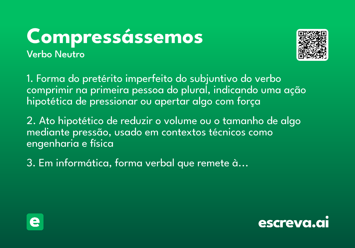 compressássemos