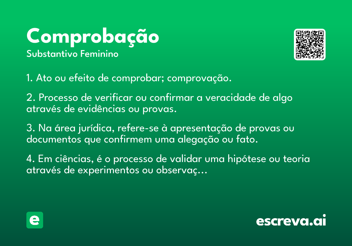 comprobação