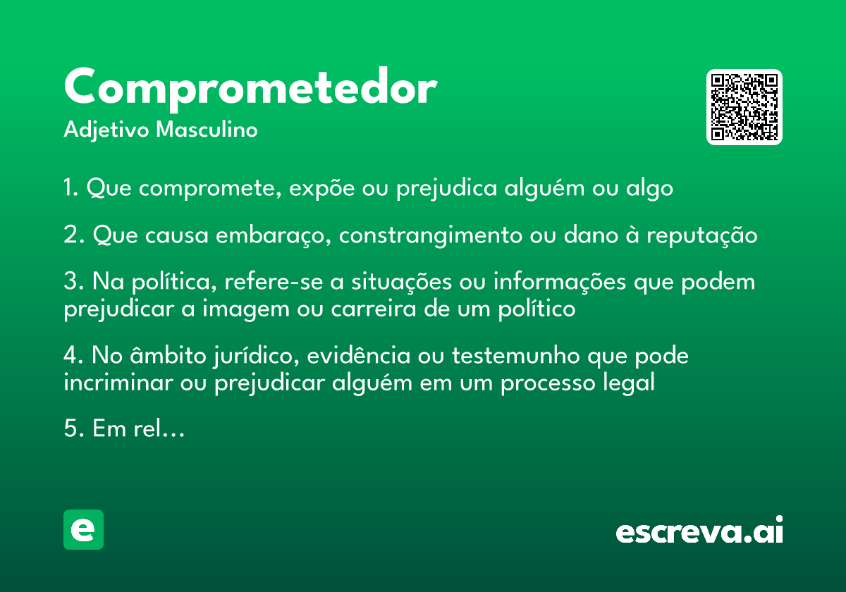 comprometedor