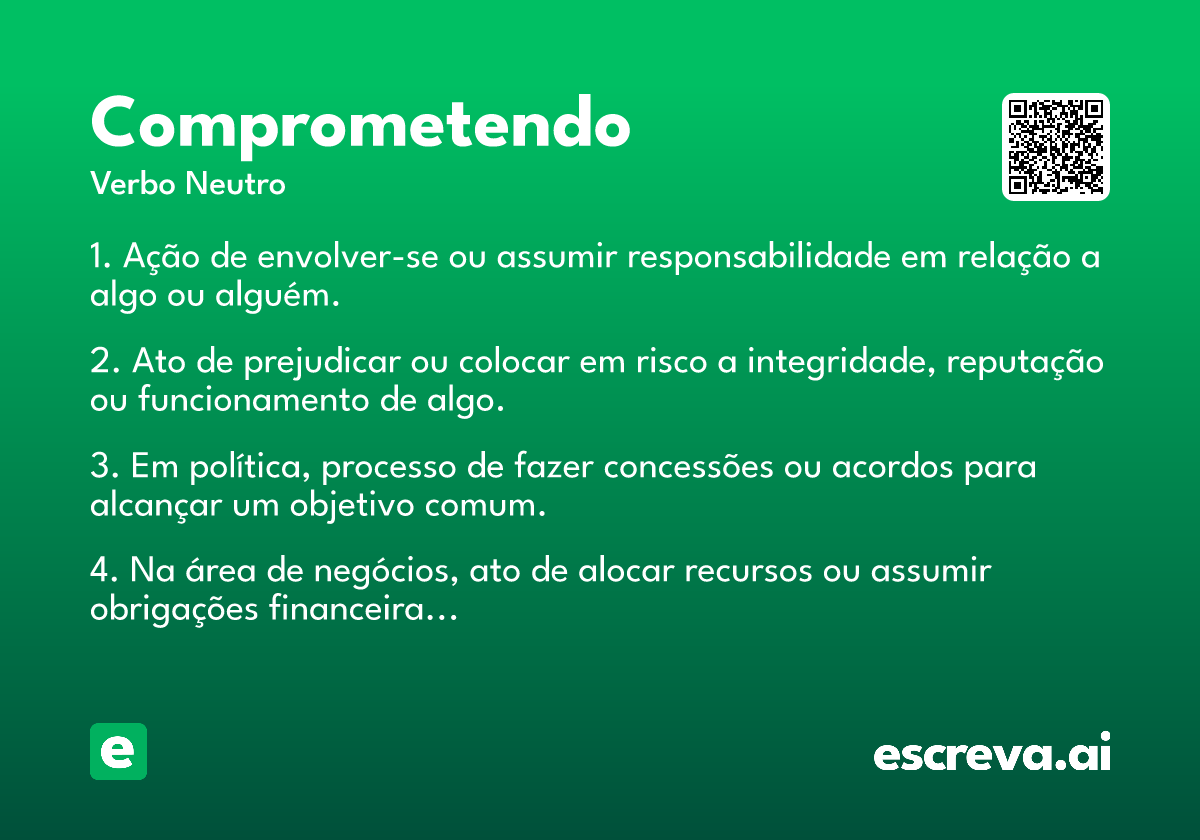 comprometendo