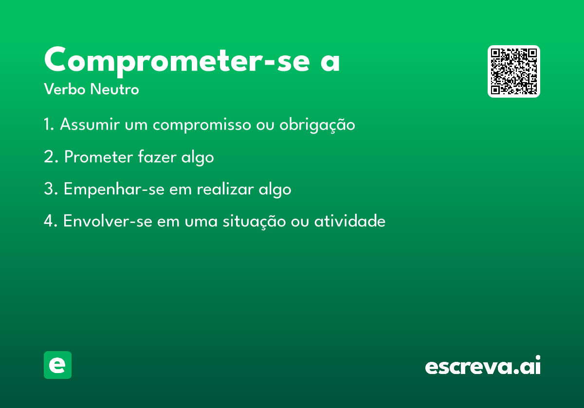 comprometer-se a