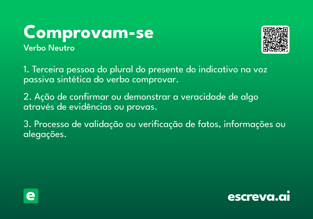 comprovam-se