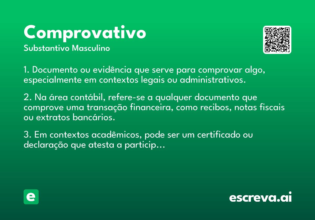 comprovativo