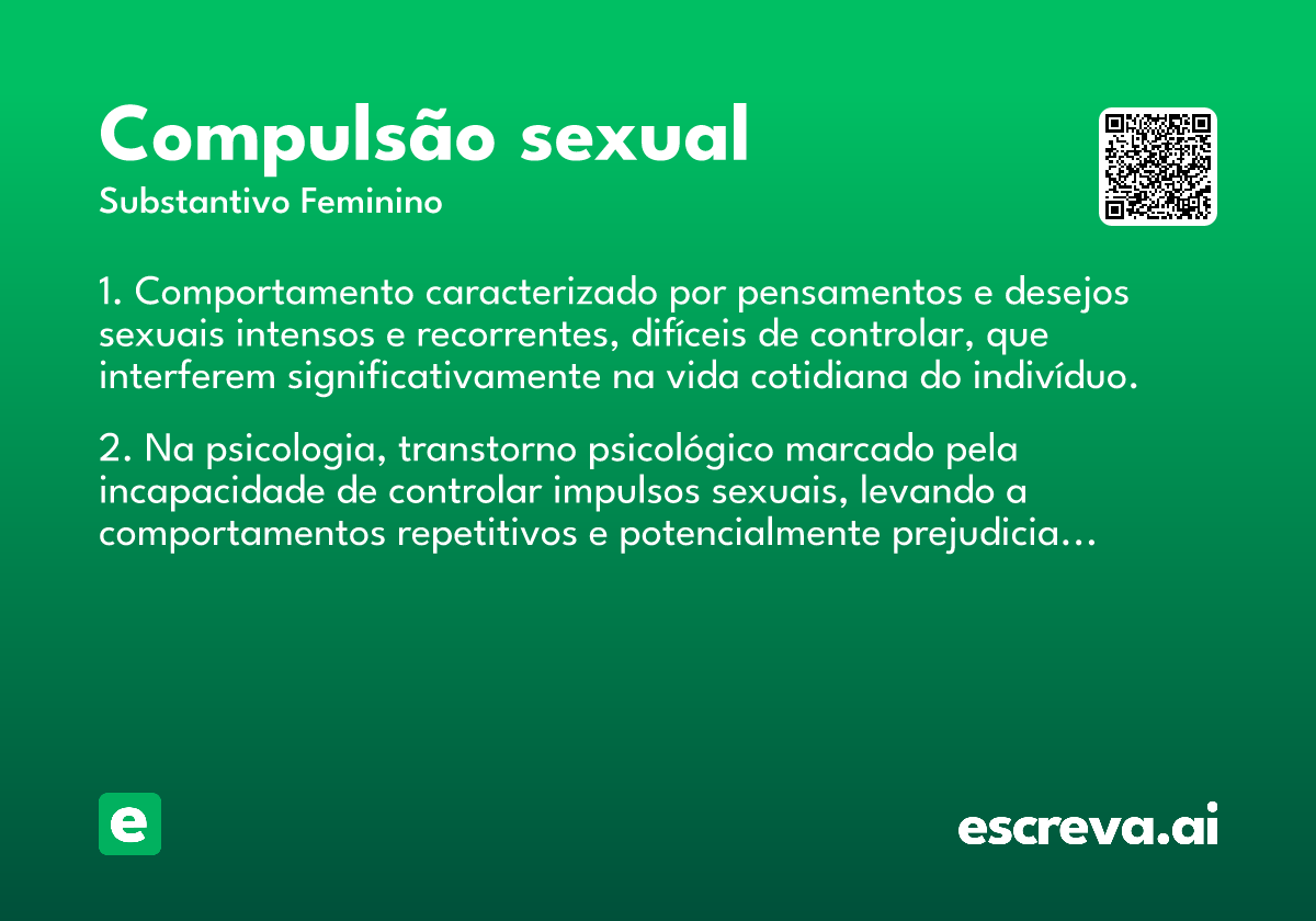 compulsão sexual