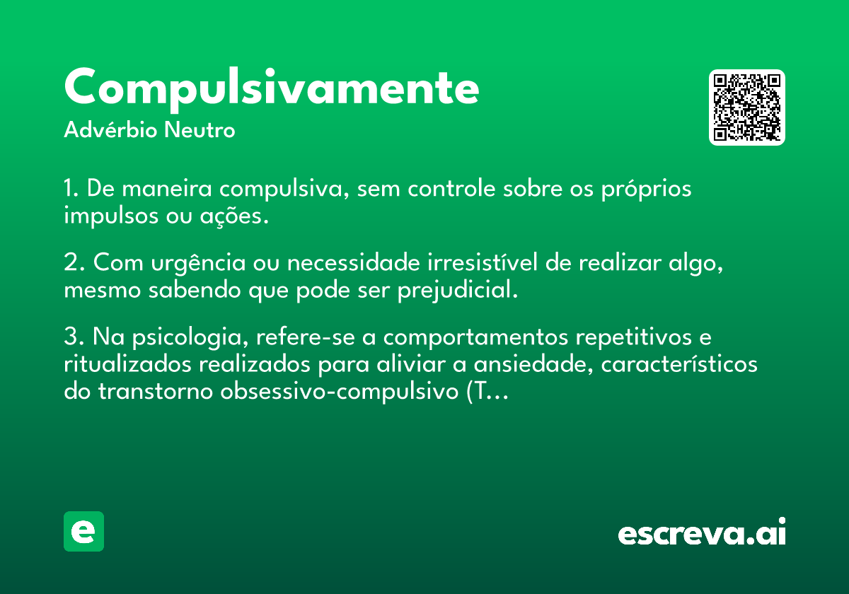 compulsivamente