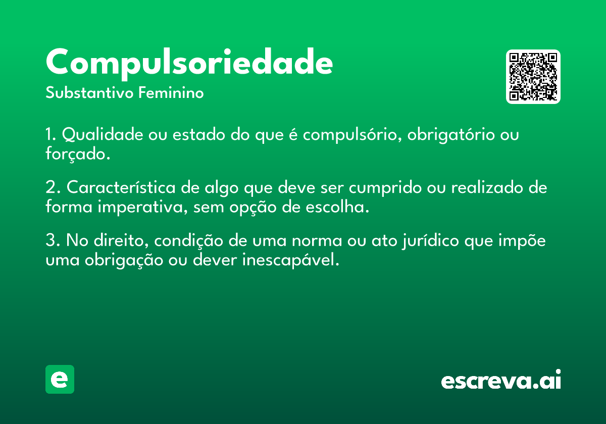 compulsoriedade