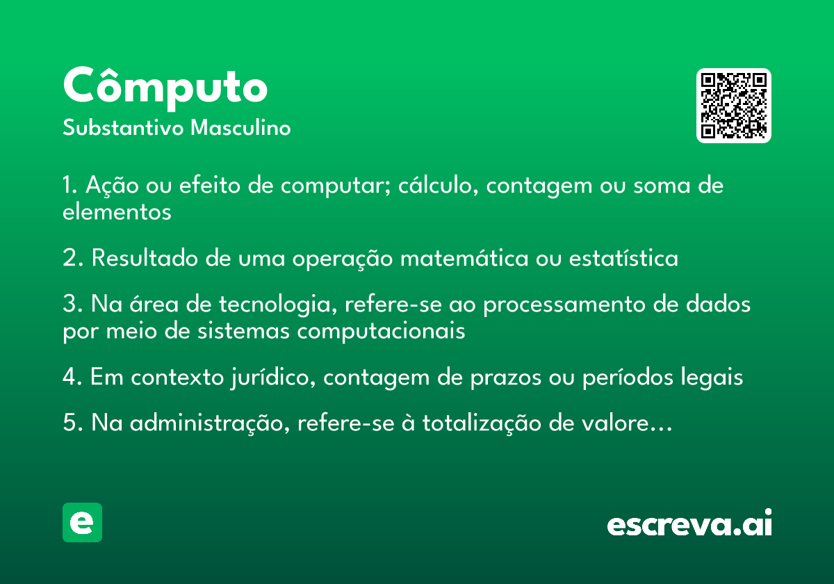 cômputo