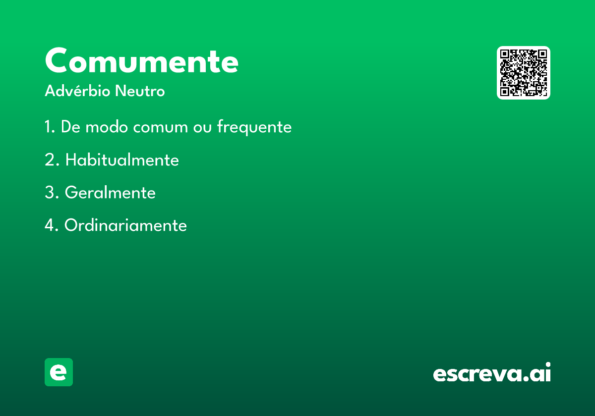 comumente