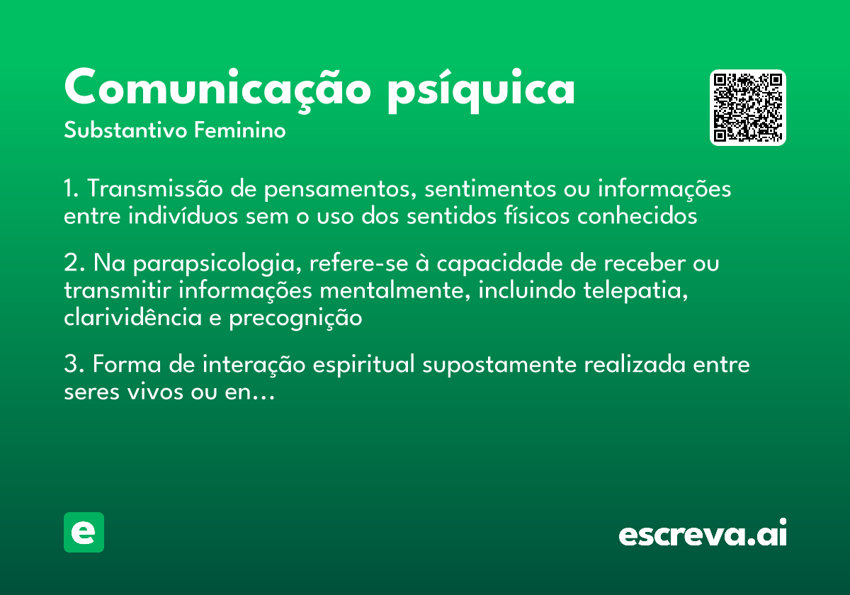 comunicação psíquica
