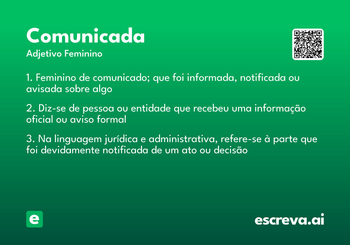 comunicada